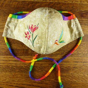 Custom Embroidered Face Mask w/ stretchy nose band